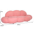 New design injection mold foam pink petal sofa